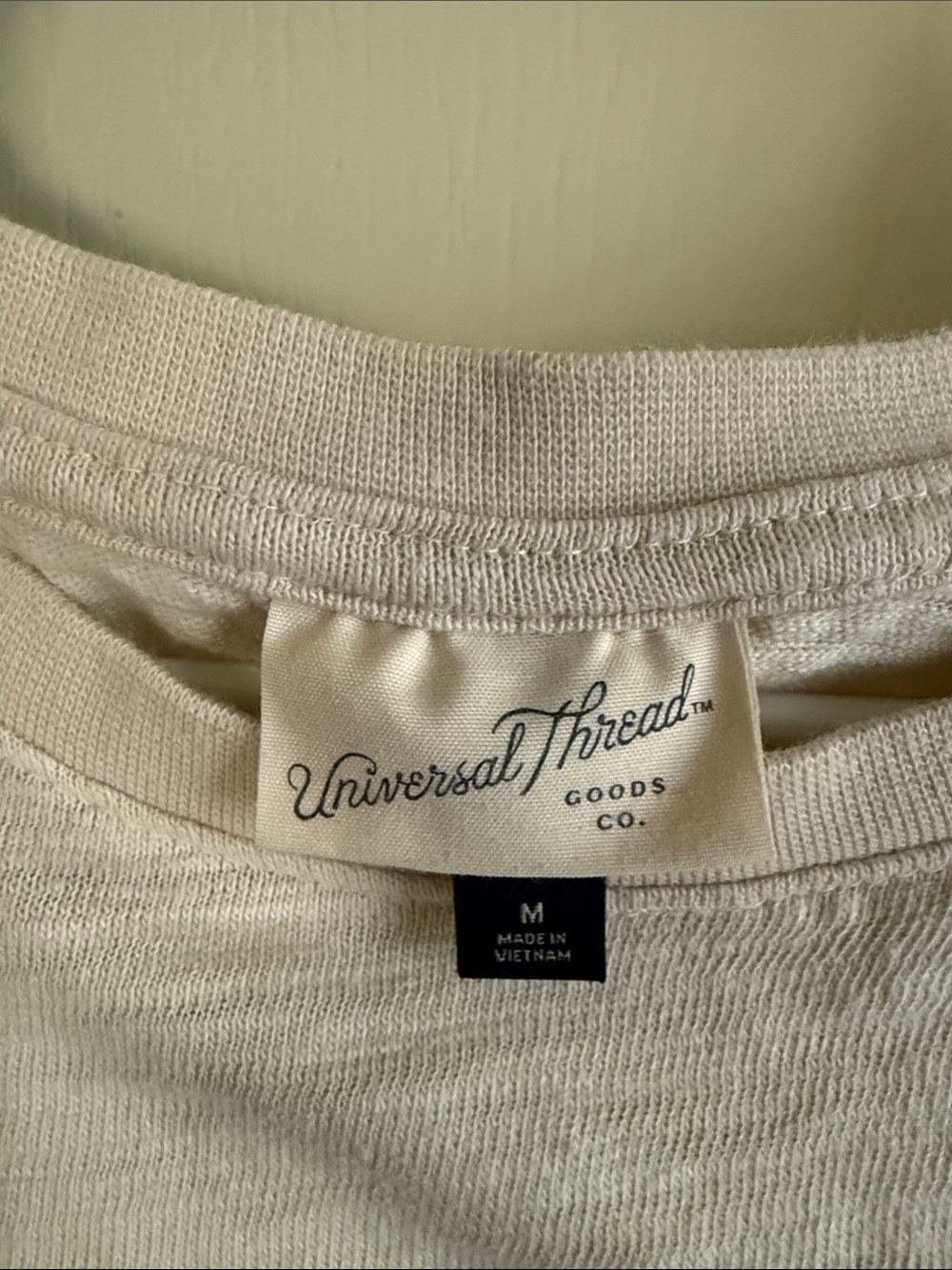Universal Thread Beige Boxy Cropped Tee - Picture 2 of 5